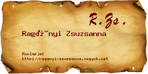 Ragányi Zsuzsanna névjegykártya